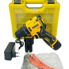 تست دریل شارژی دیوالت 24 ولت موتور براشلس