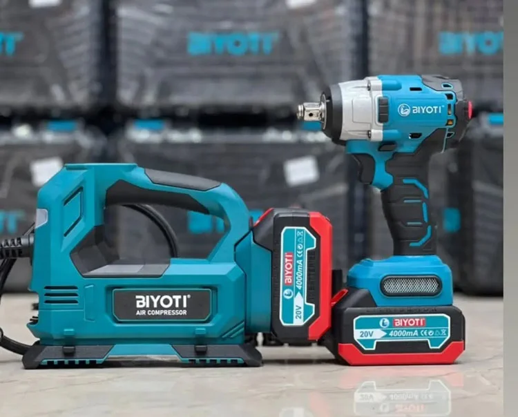 خرید پمپ باد شارژی و آچار بکس شارژی برای ماشین